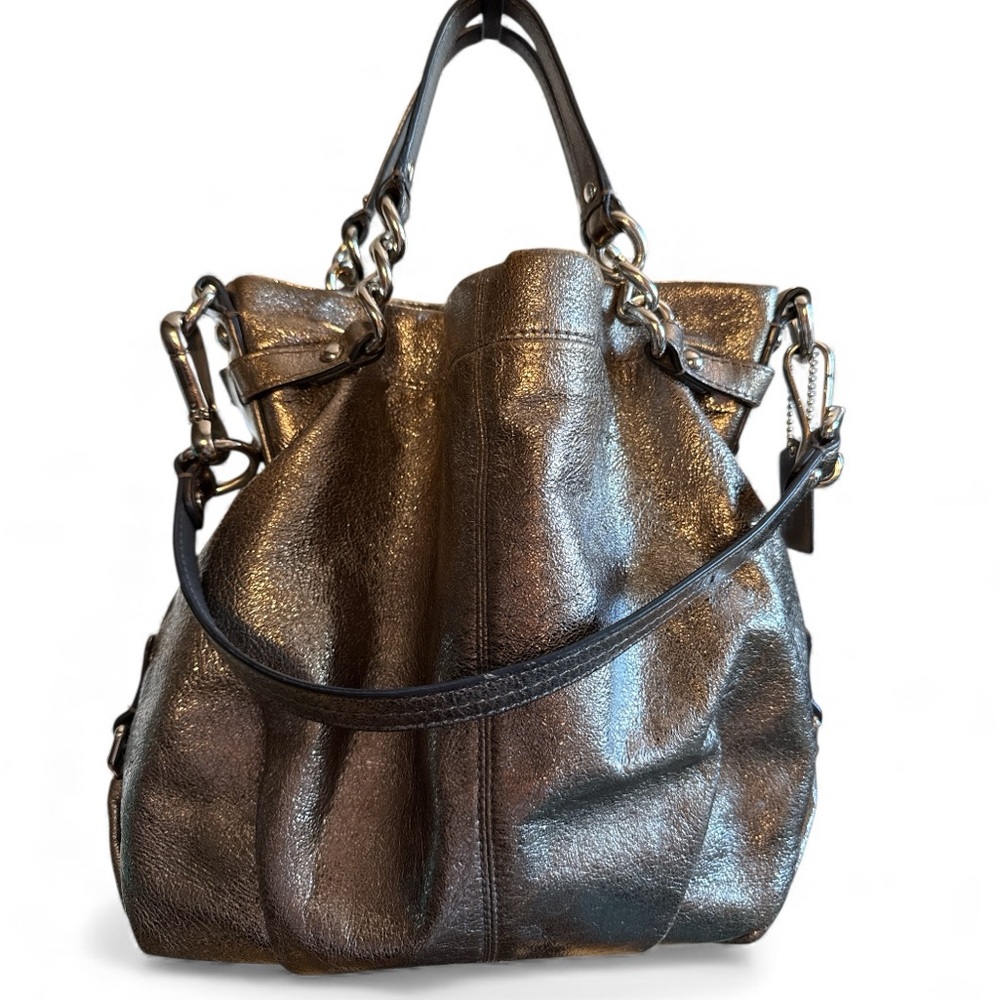 Coach Brooke Gold Metallic Convertible Bag